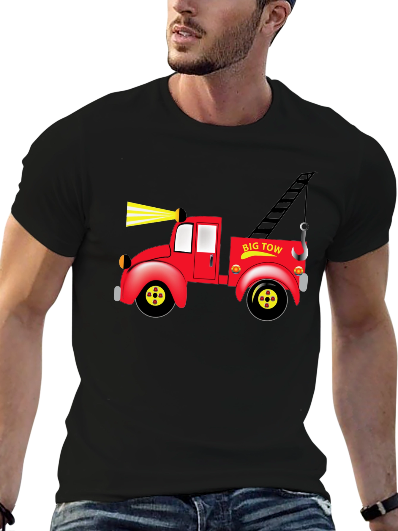 Cartoon Tow Truck Graphic Tee