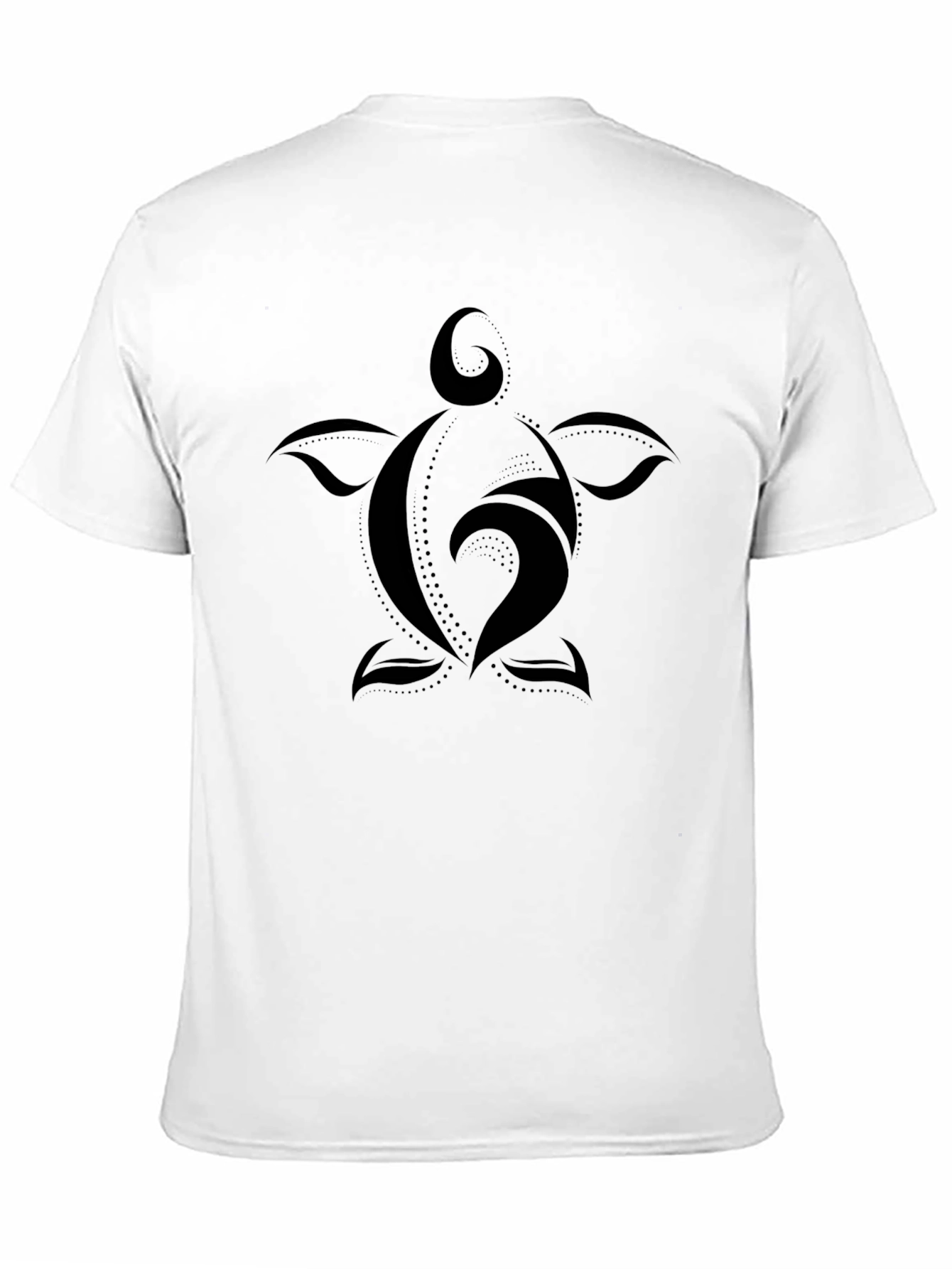 Tribal Turtle Graphic Black T-Shirt