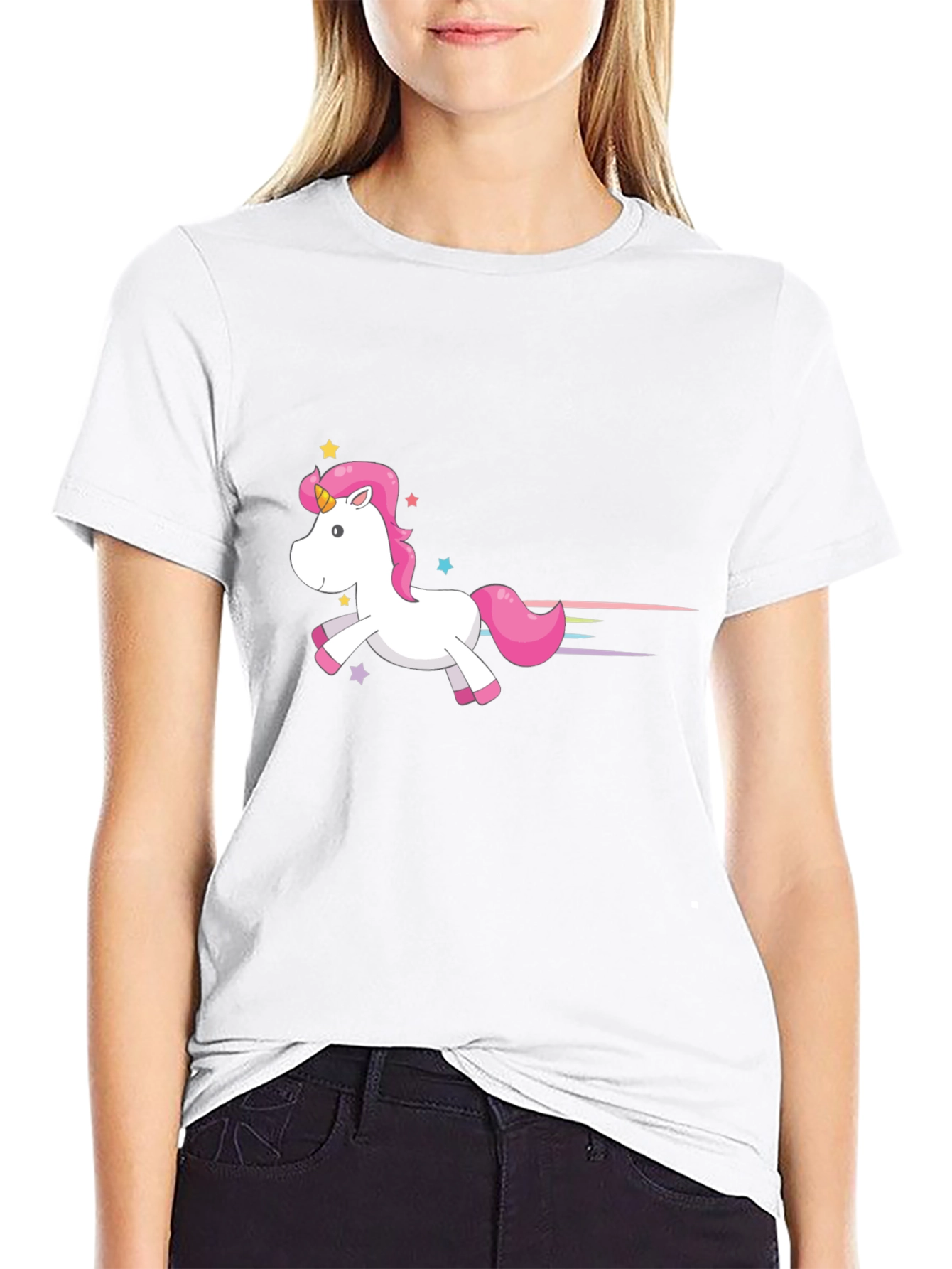 Unicorn Graphic Tee - Black