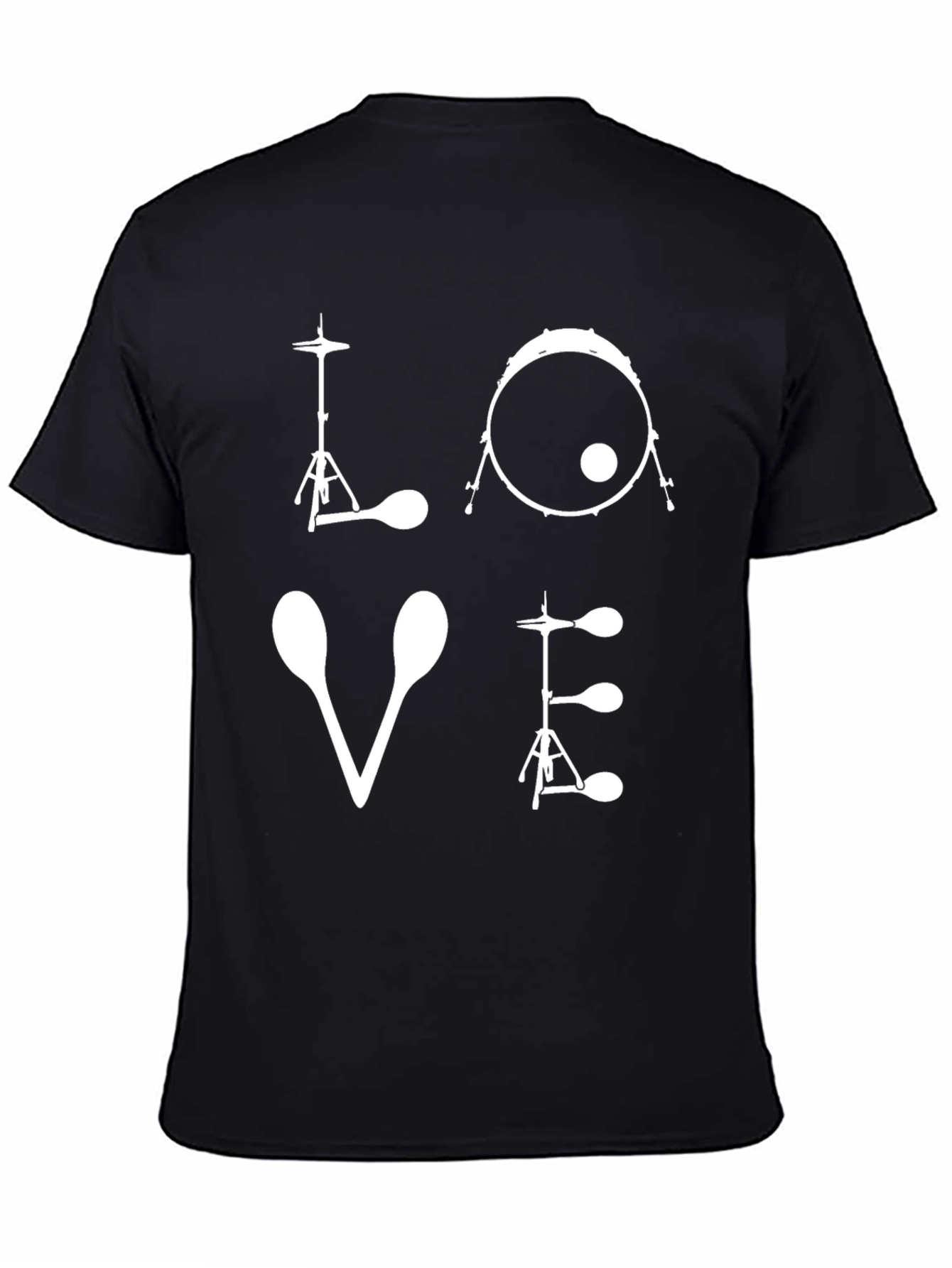 LOVE Drum Set T-Shirt - Musicians Tee