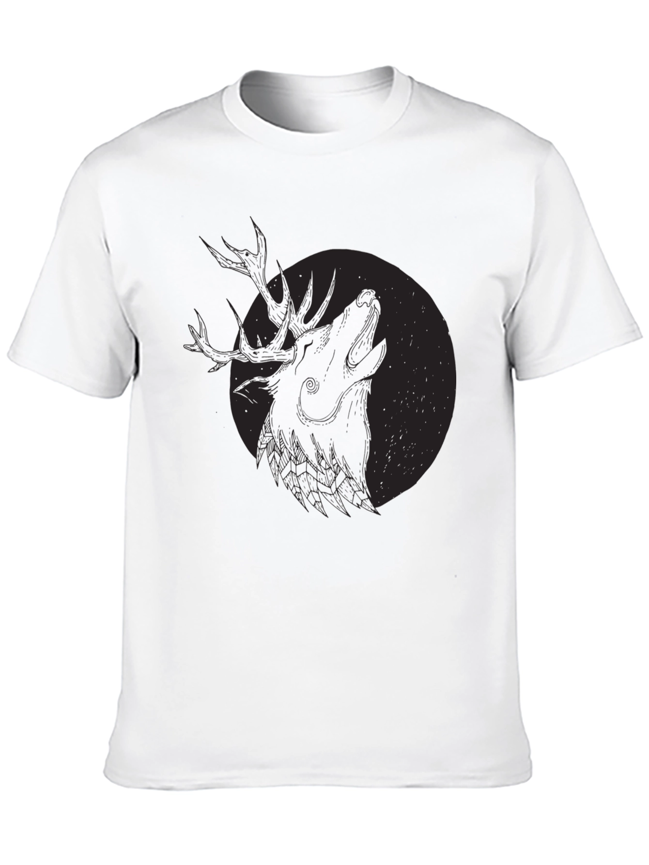 Black Deer Howl Graphic Tee