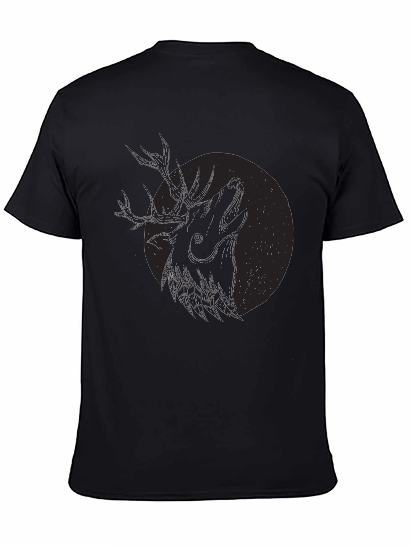 Black Deer Howl Graphic Tee