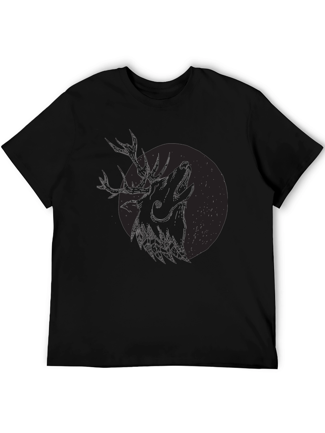 Black Deer Howl Graphic Tee