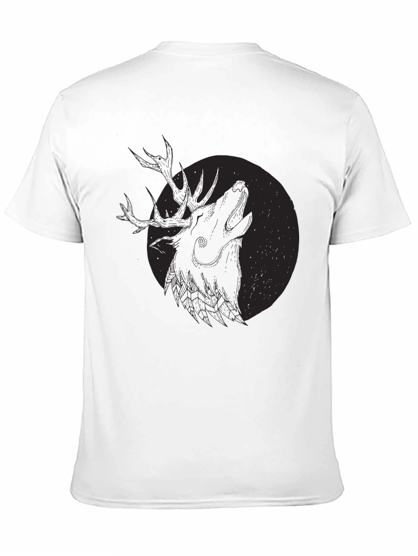 Black Deer Howl Graphic Tee