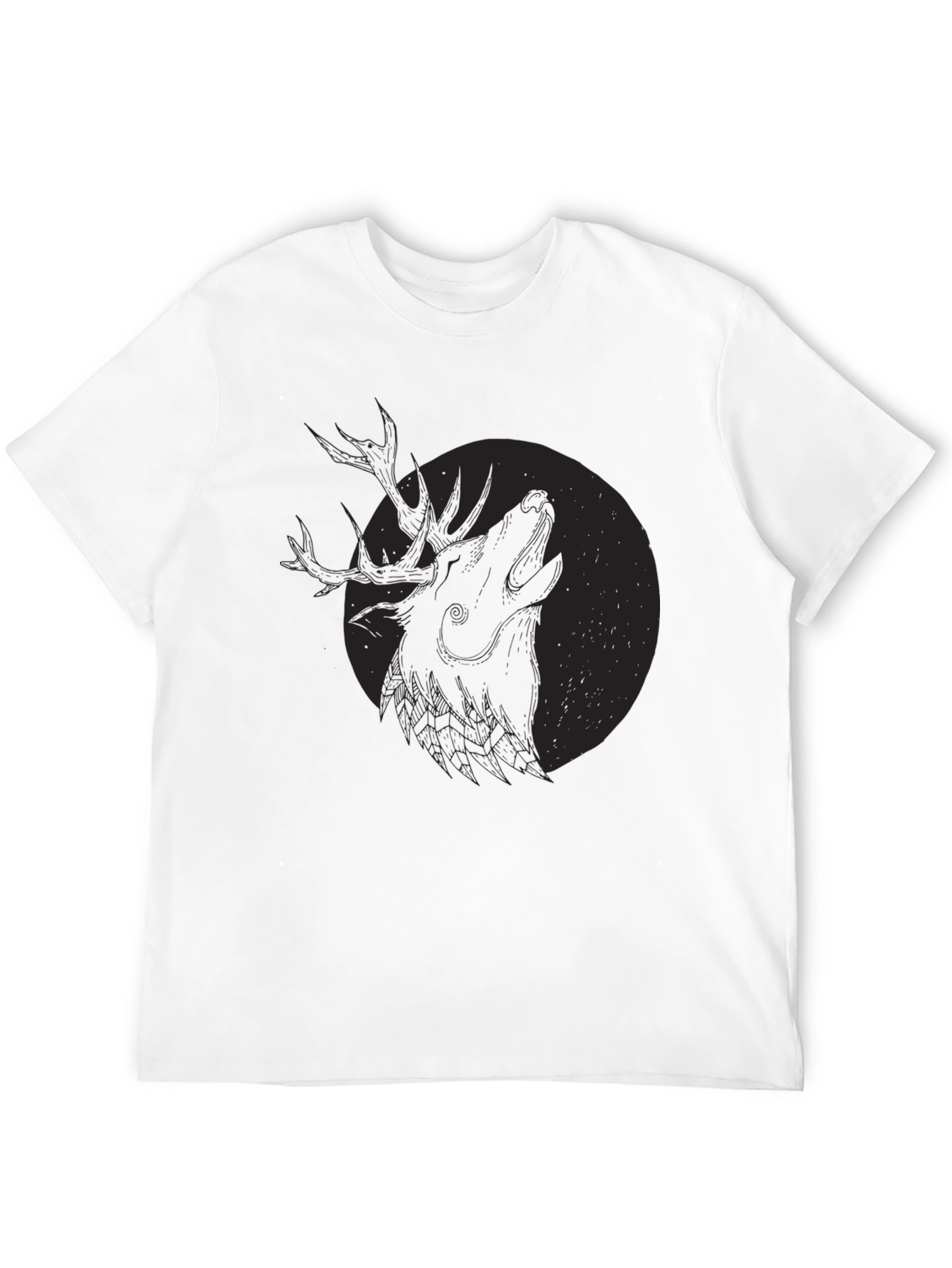 Black Deer Howl Graphic Tee