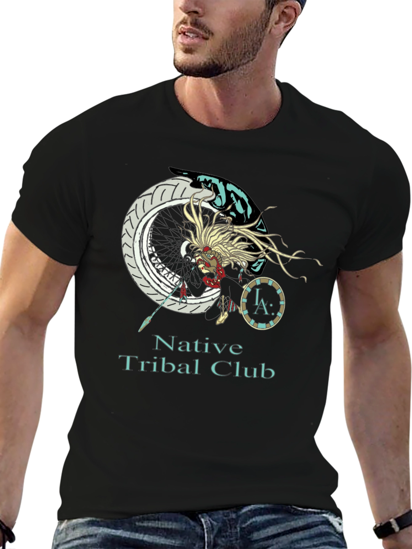 Native Tribal Club Graphic T-Shirt