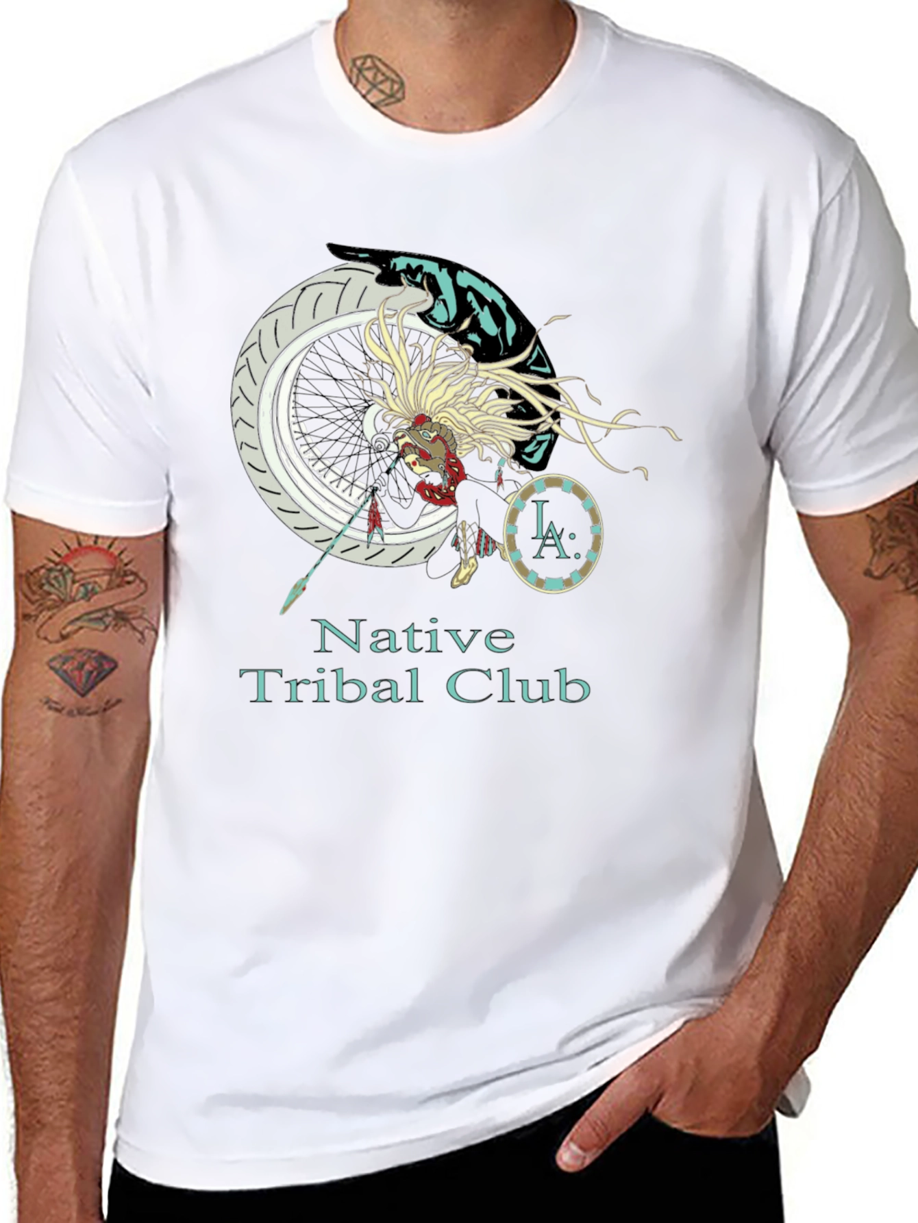 Native Tribal Club Graphic T-Shirt