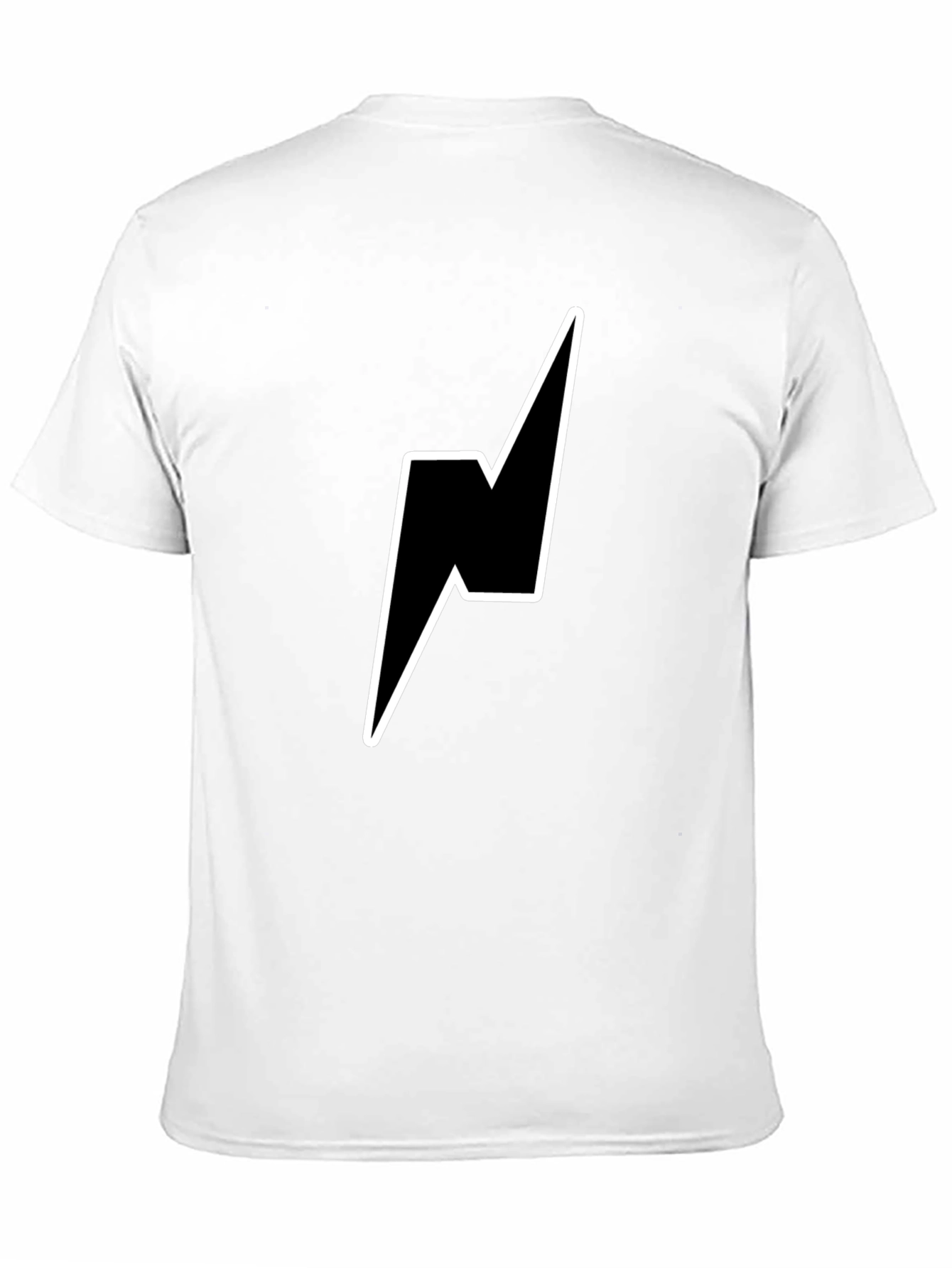 Lightning Bolt Graphic Tee - Stylish Black T-Shirt