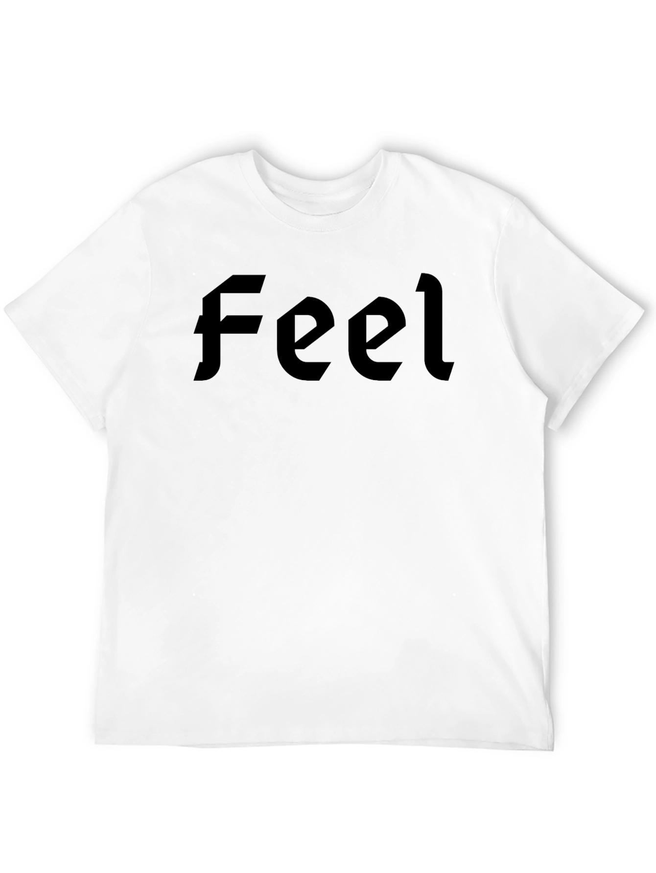 Black Feel Graphic Tee - Casual Style
