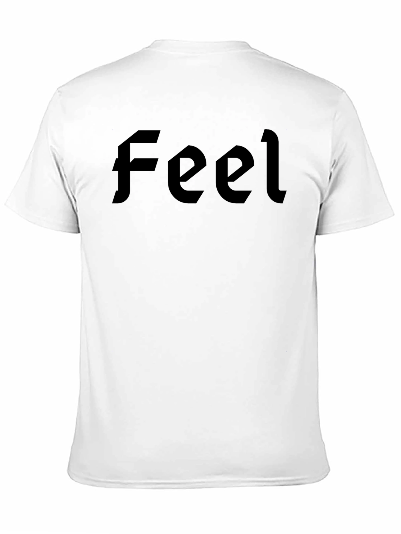 Black Feel Graphic Tee - Casual Style