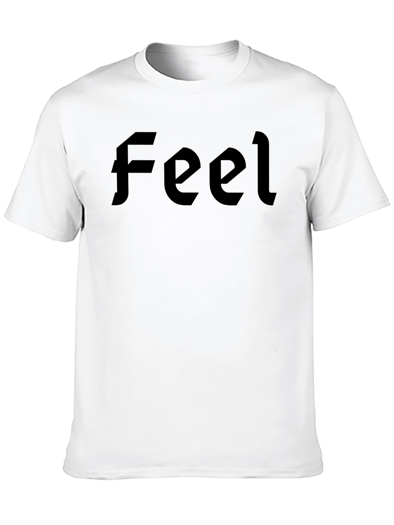 Black Feel Graphic Tee - Casual Style