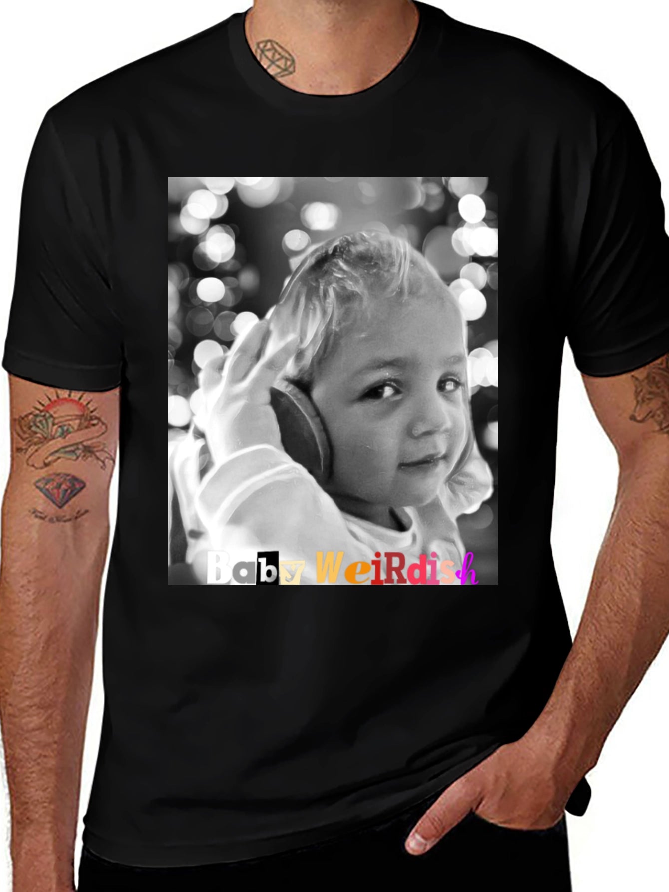 Baby Weirdish Graphic T-Shirt - Black