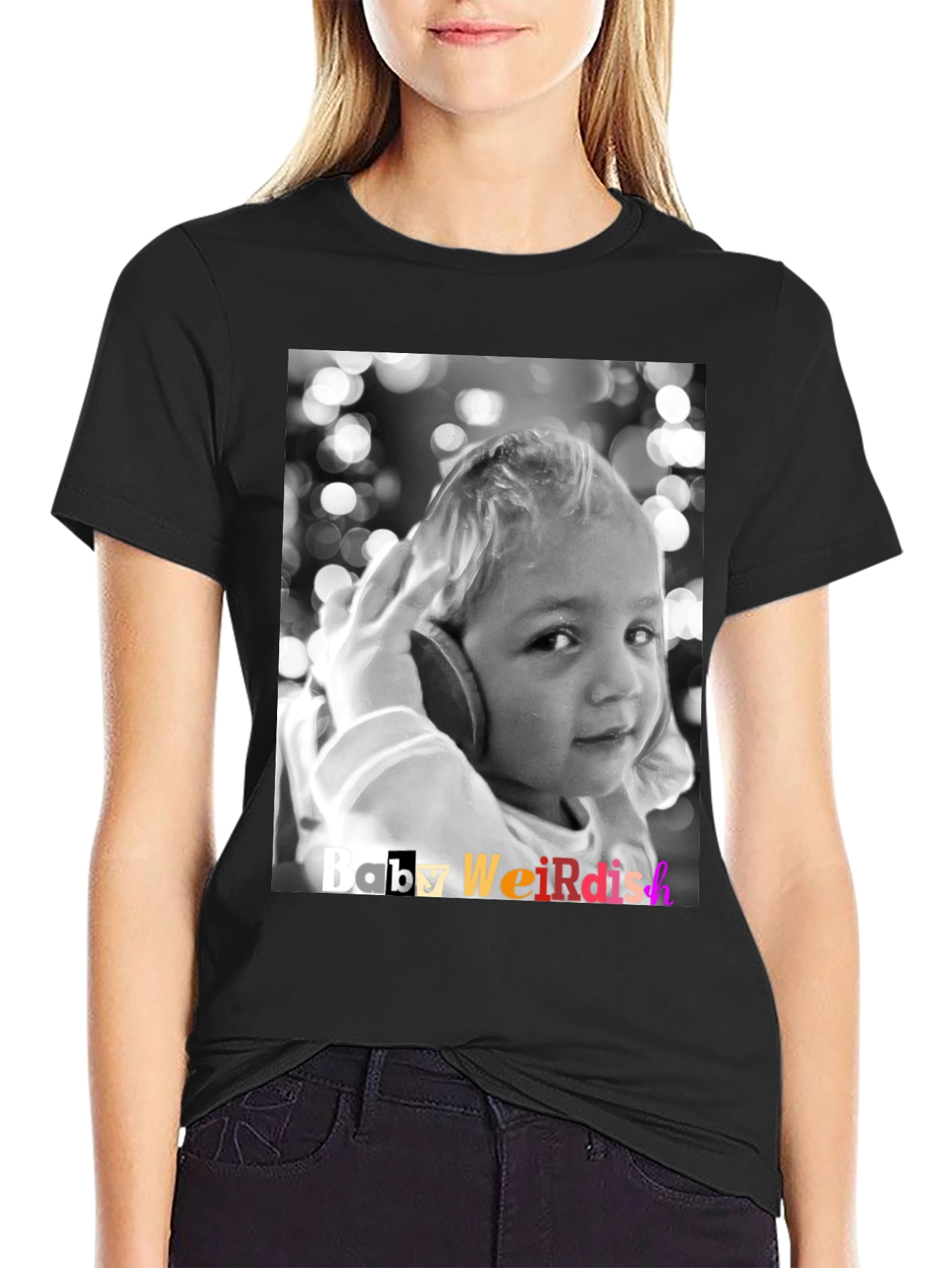 Baby Weirdish Graphic T-Shirt - Black