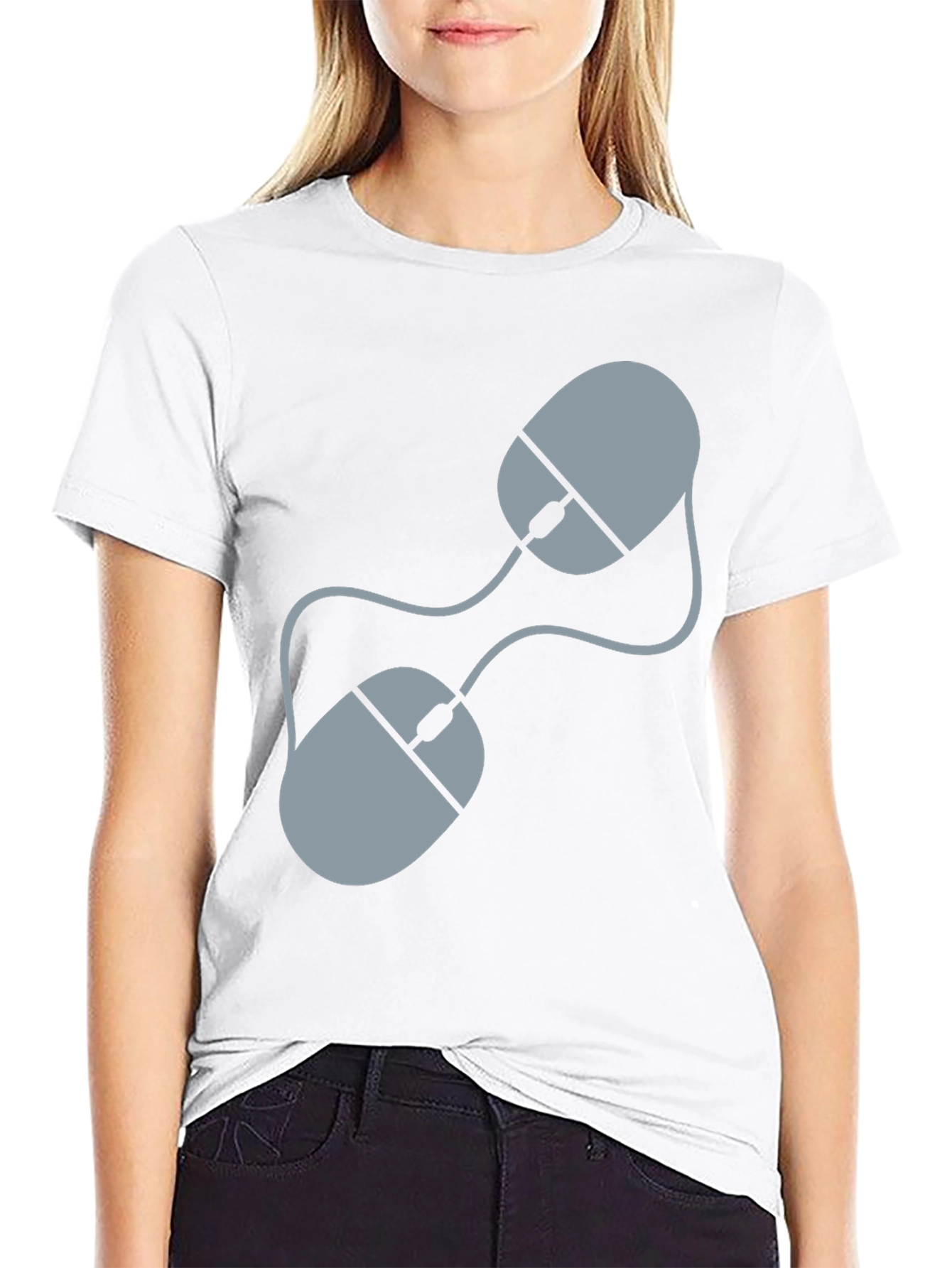 Double Mouse Graphic Tee - Gamer Style