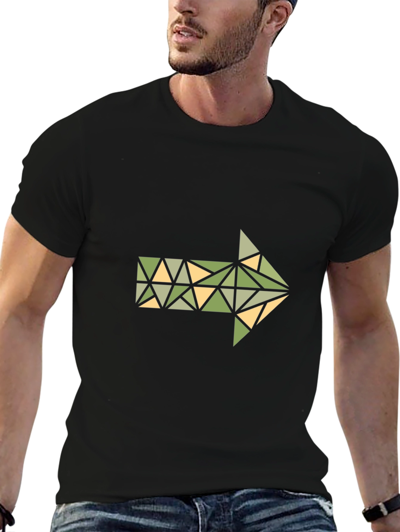 Geometric Arrow Graphic T-Shirt