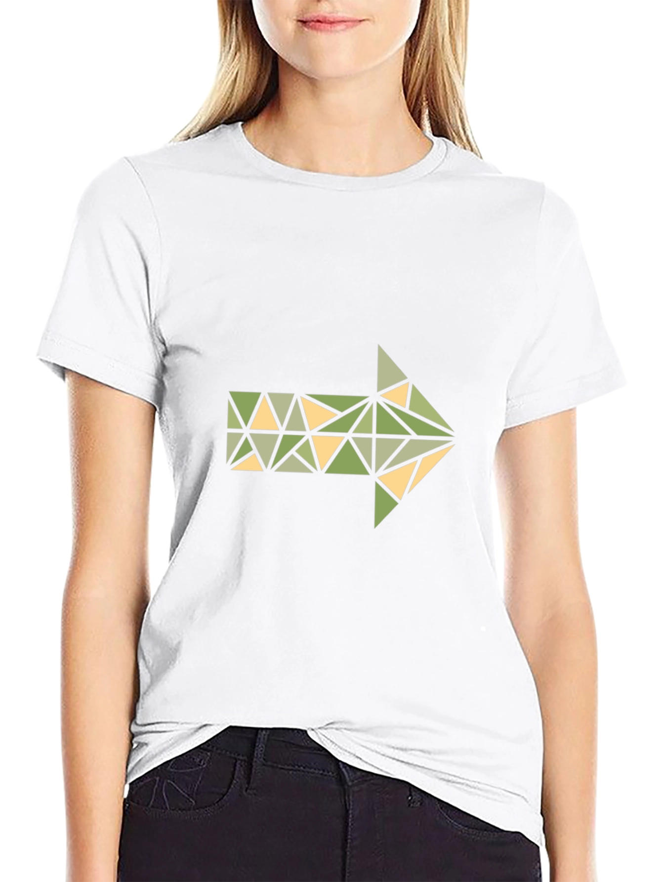 Geometric Arrow Graphic T-Shirt