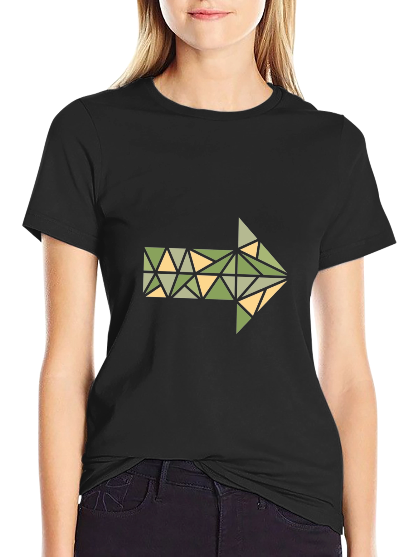 Geometric Arrow Graphic T-Shirt