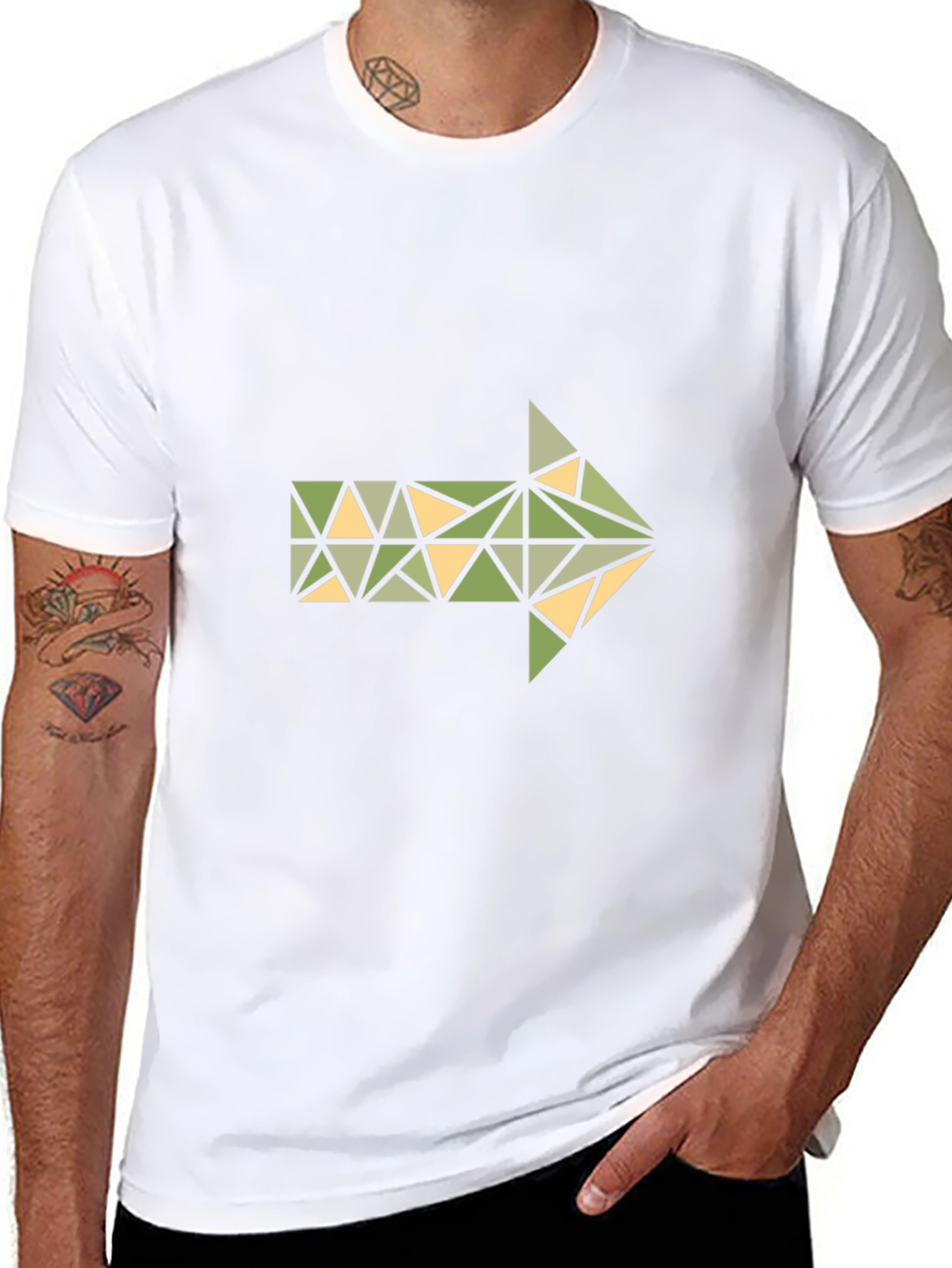 Geometric Arrow Graphic T-Shirt