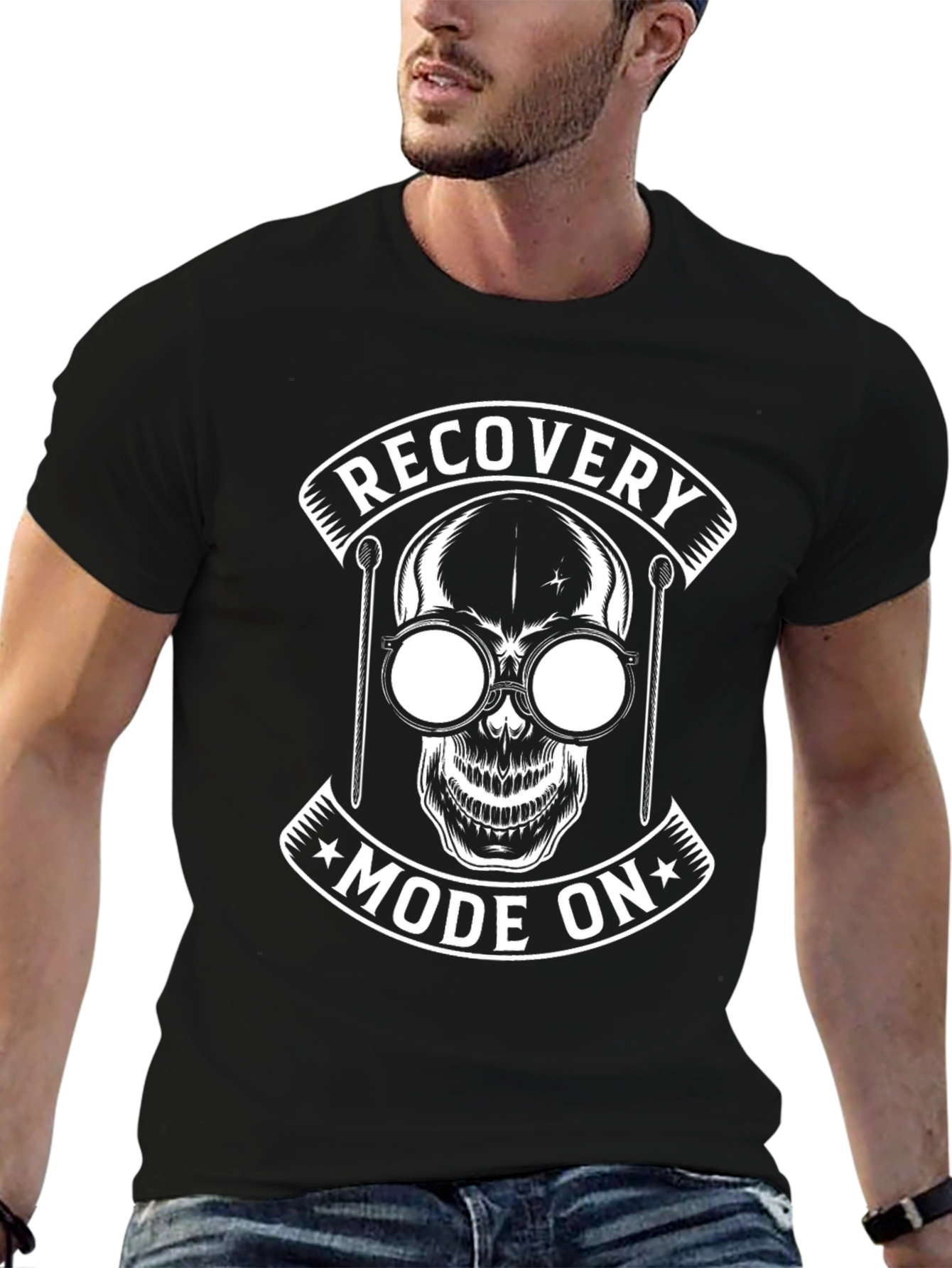 Recovery Mode On T-Shirt - Skull Graphic Tee