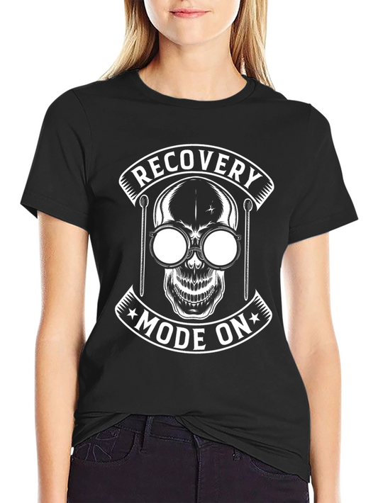 Recovery Mode On T-Shirt - Skull Graphic Tee