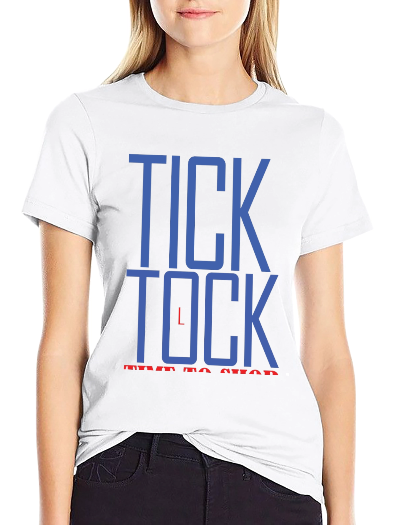 Tick Tock Time to Shop Graphic T-Shirt