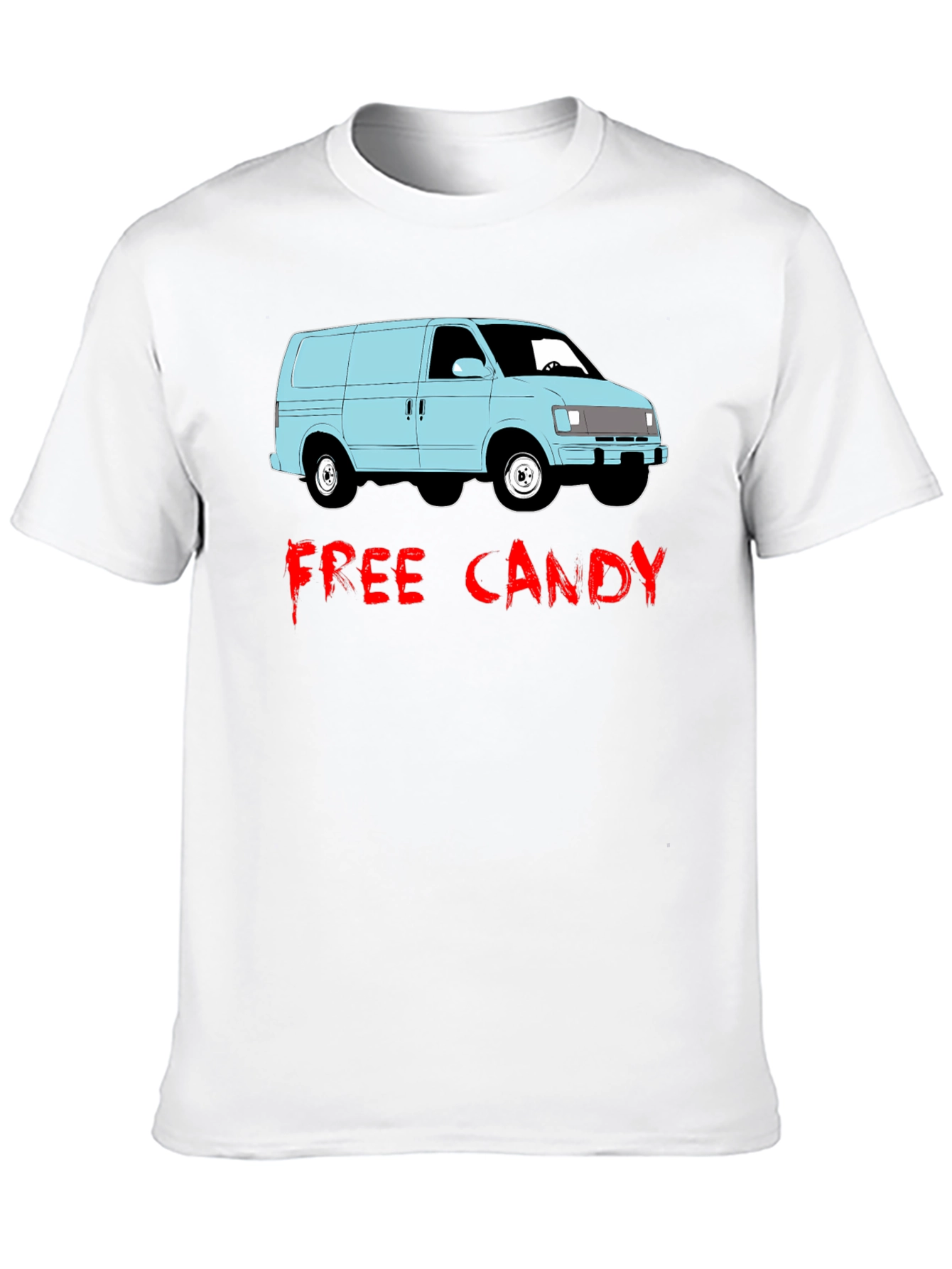 Free Candy Van T-Shirt - Funny Graphic Tee