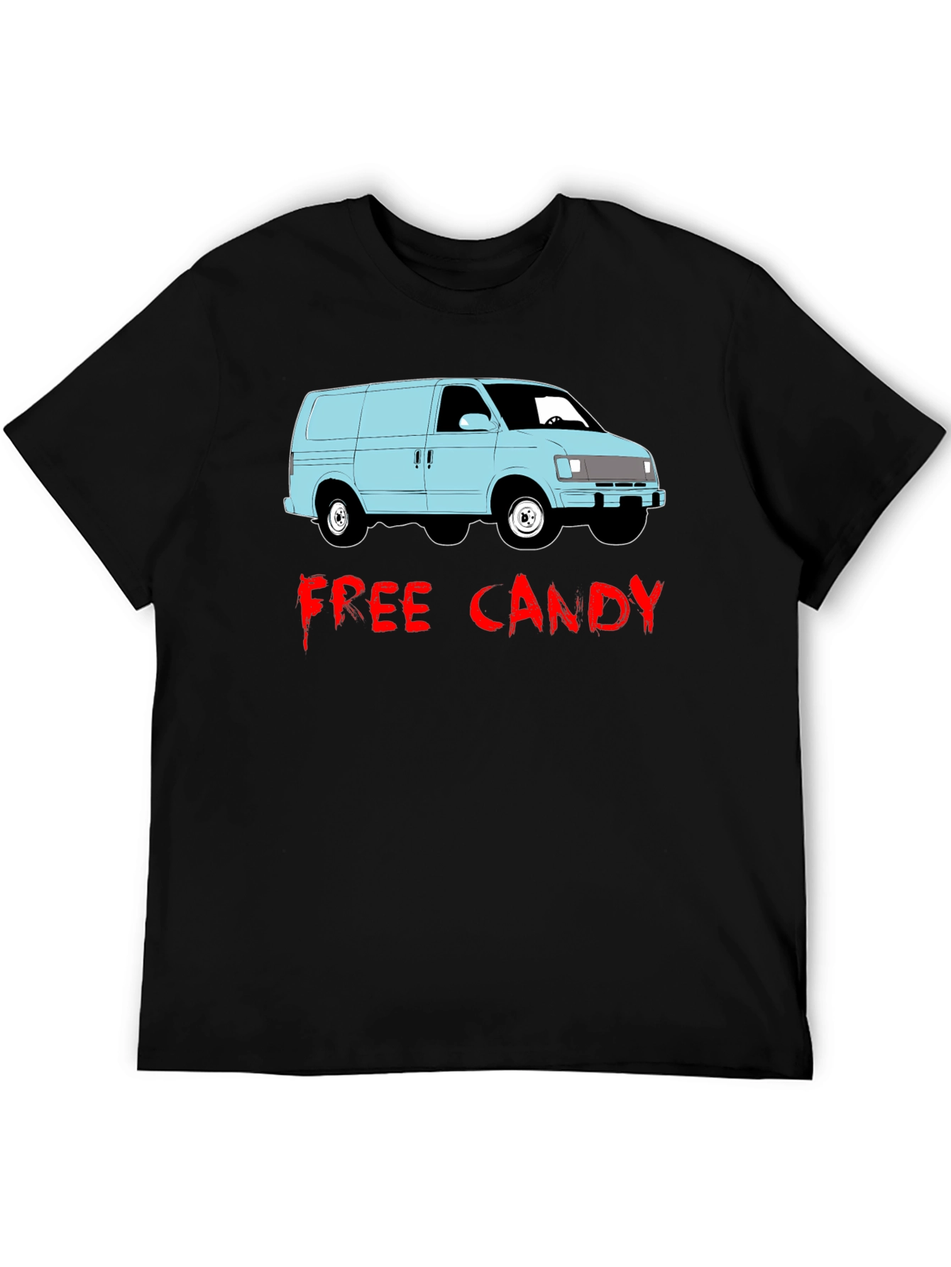 Free Candy Van T-Shirt - Funny Graphic Tee