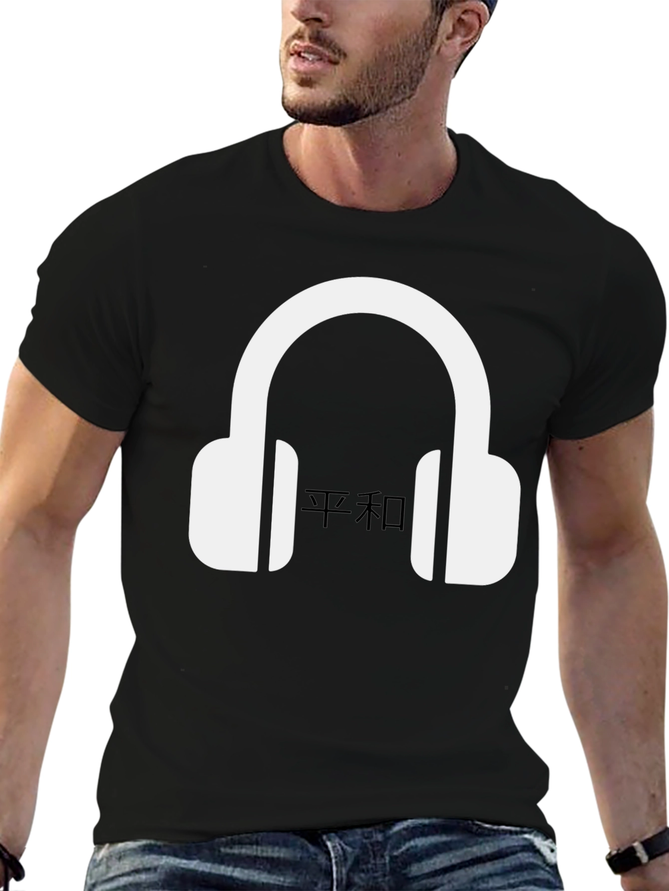 Peaceful Headphones Graphic Tee
