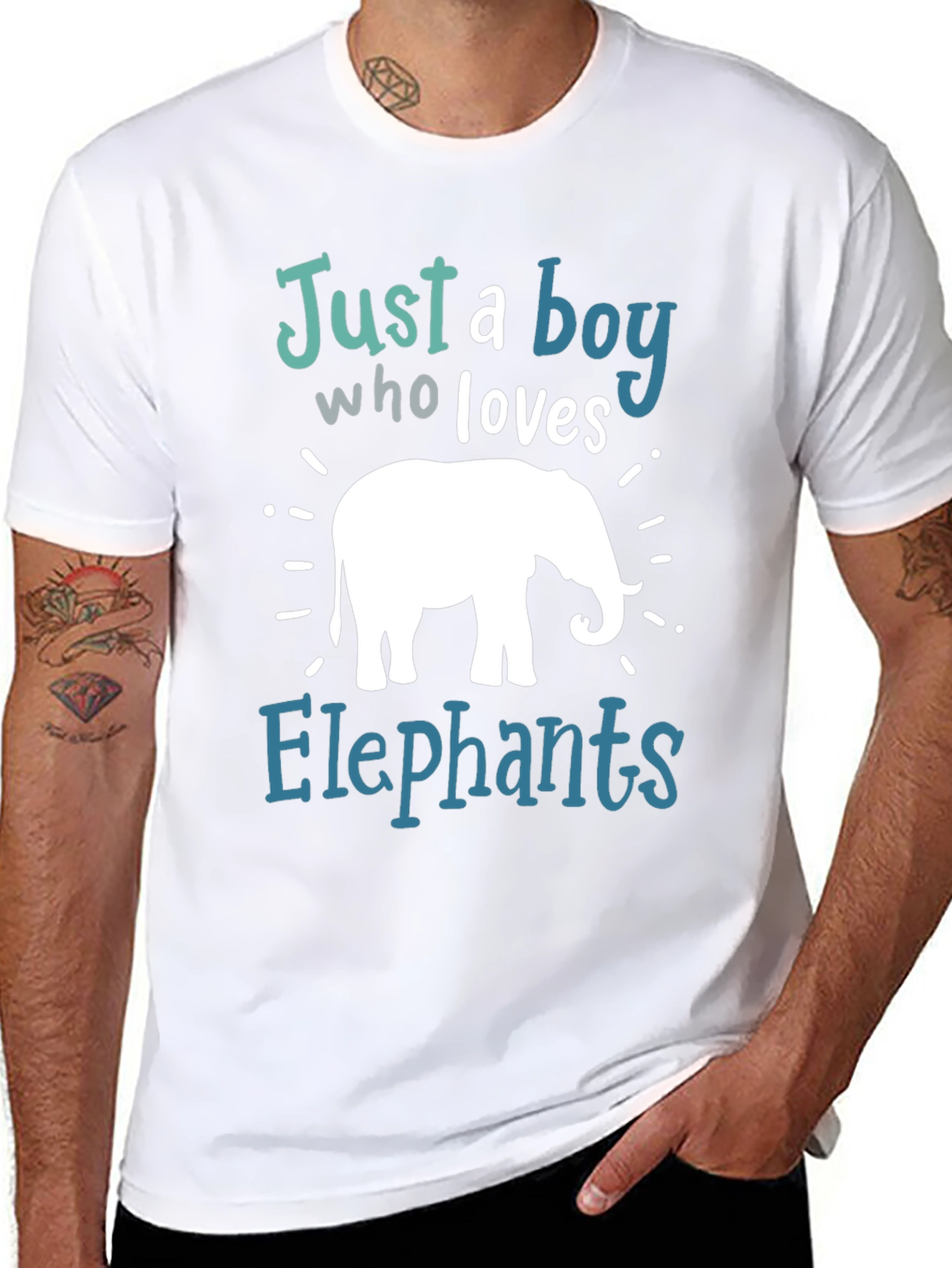 Boys Elephant Lover Graphic T-Shirt
