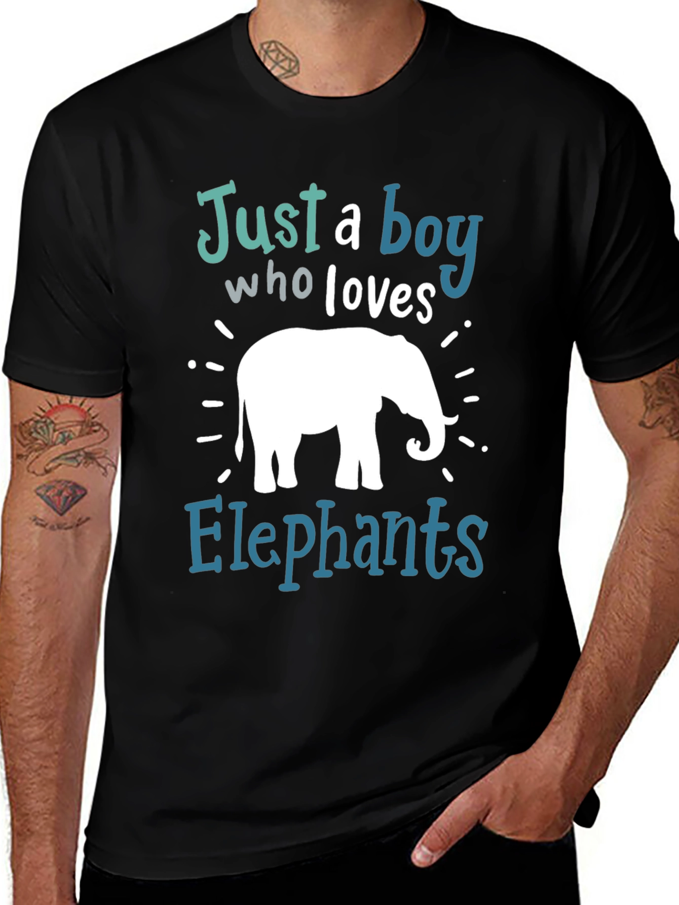 Boys Elephant Lover Graphic T-Shirt