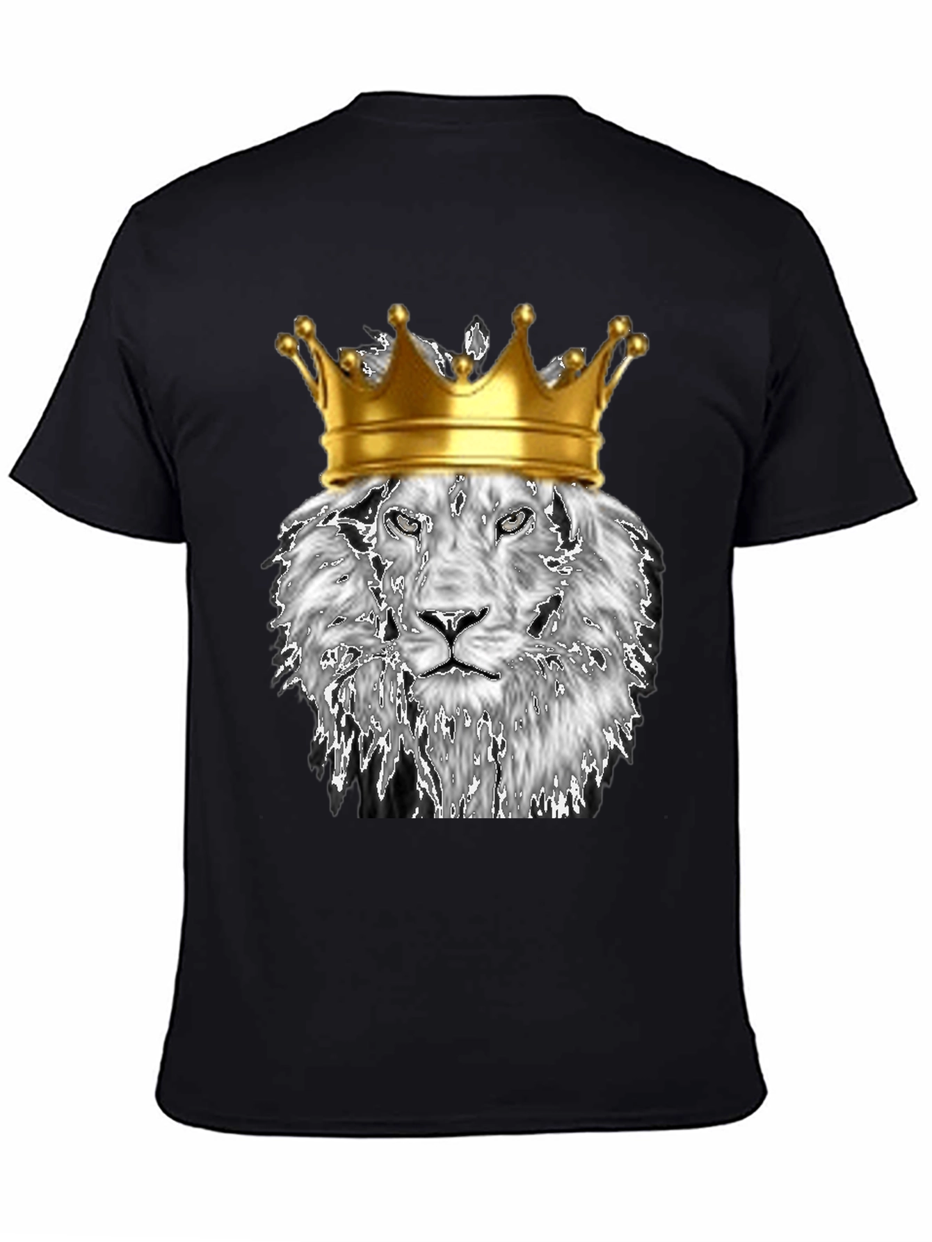 King Lion Graphic T-Shirt - Black