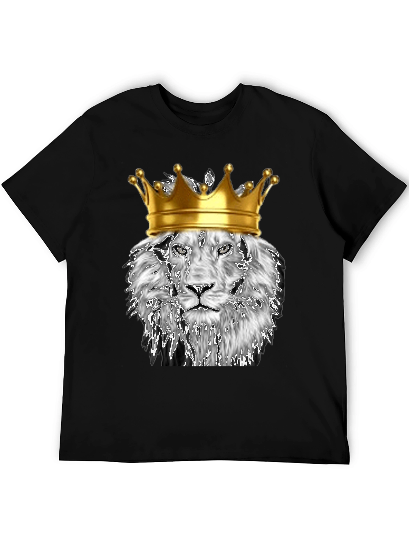 King Lion Graphic T-Shirt - Black