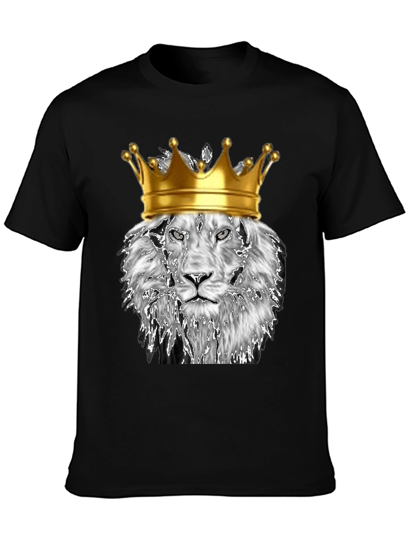King Lion Graphic T-Shirt - Black