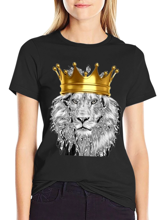 King Lion Graphic T-Shirt - Black