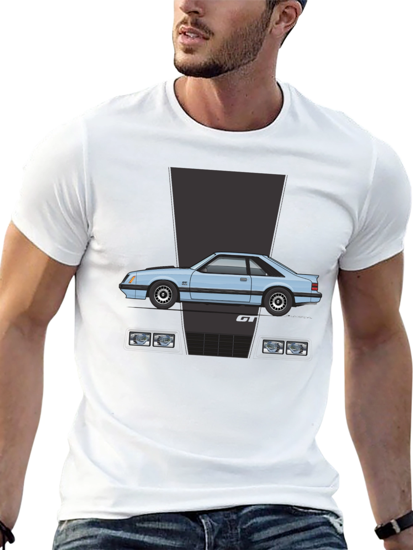 Retro Mustang GT T-Shirt - Classic Car Tee
