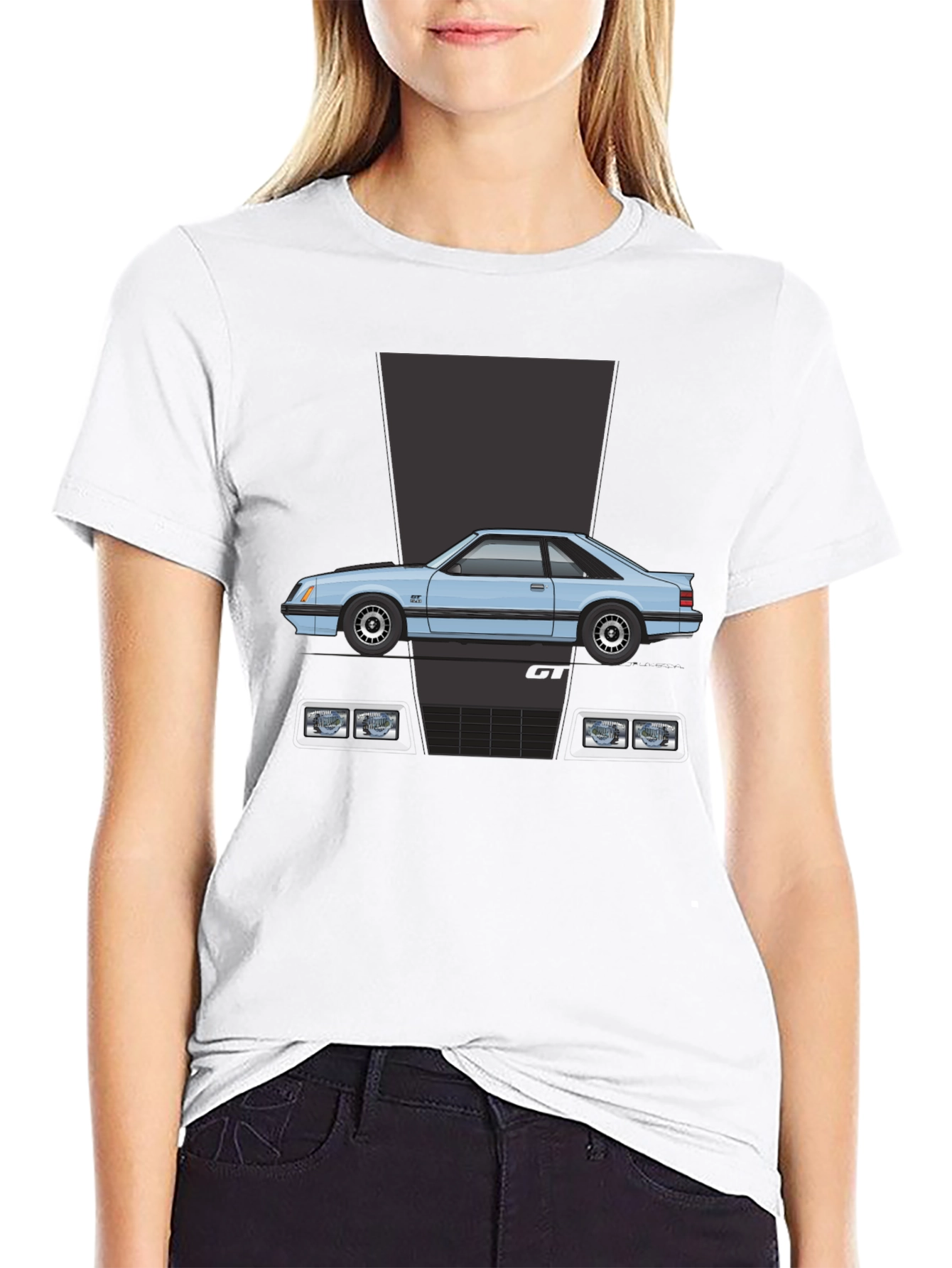 Retro Mustang GT T-Shirt - Classic Car Tee