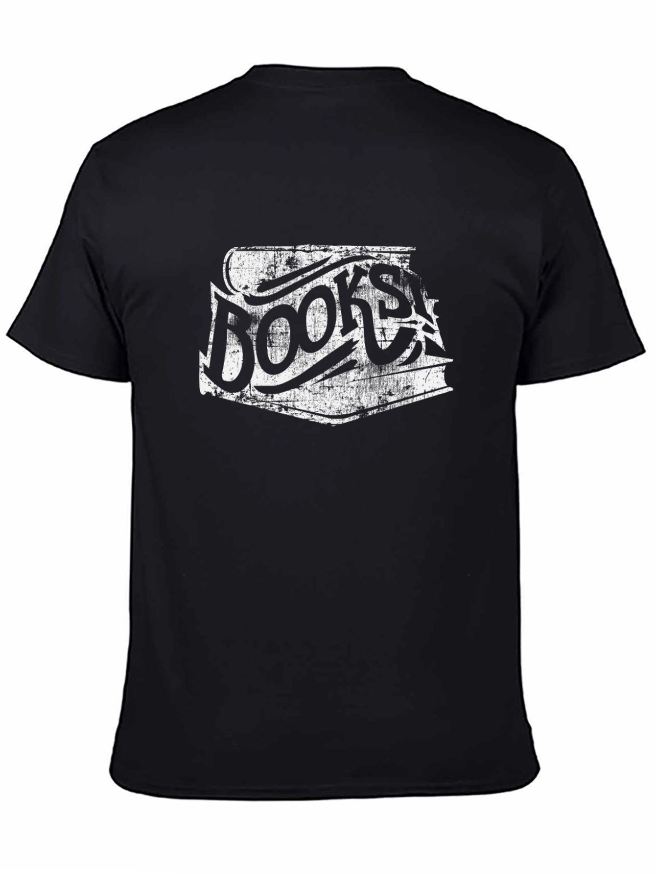 Books Distressed Graphic T-Shirt