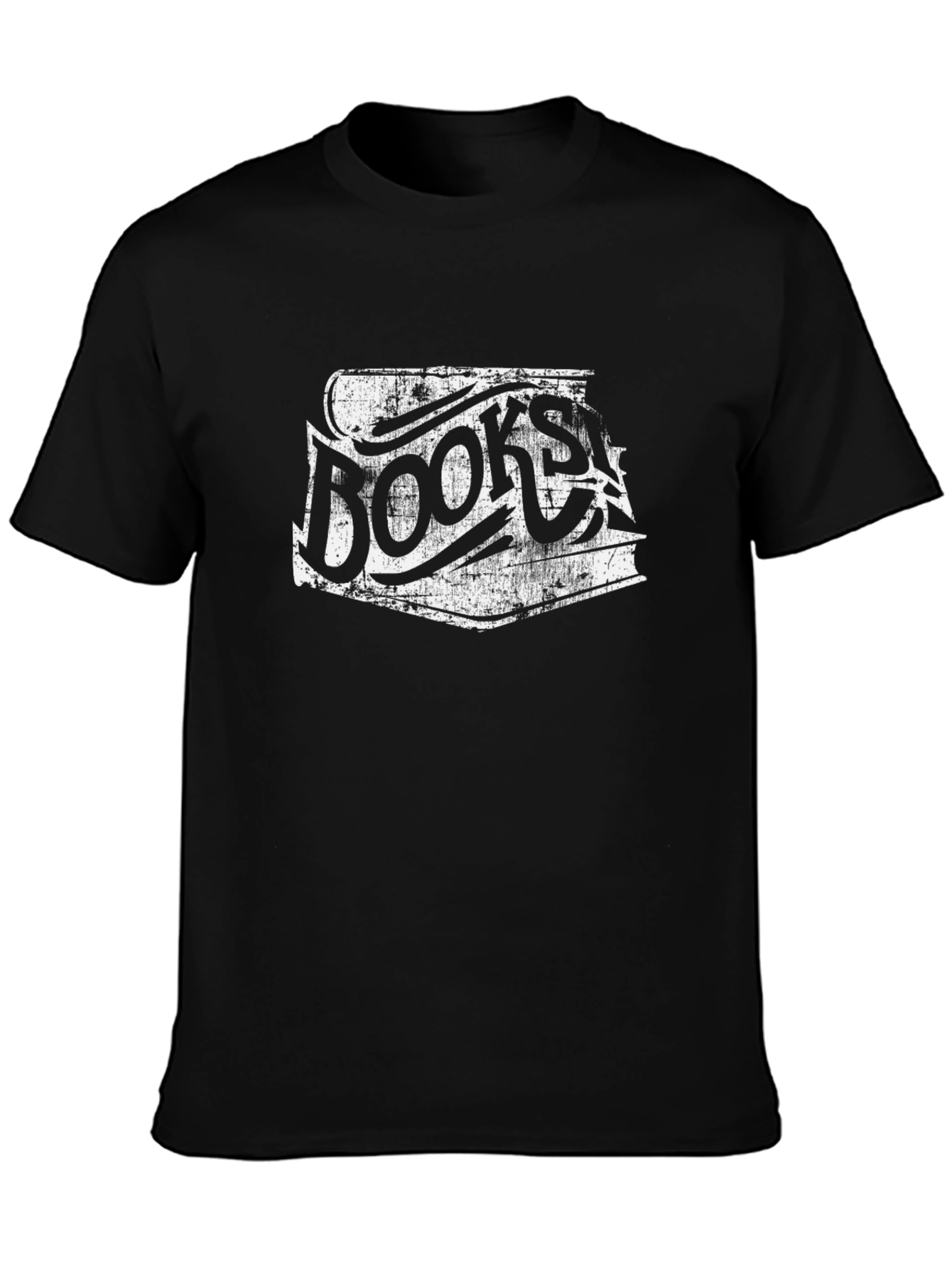Books Distressed Graphic T-Shirt