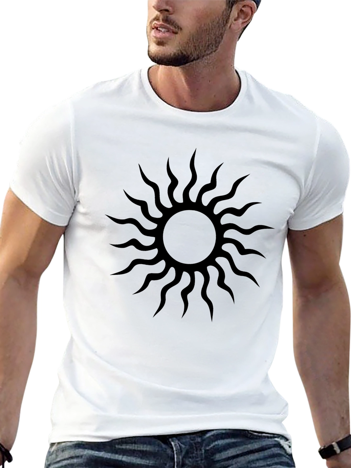 Black Sun Graphic T-Shirt - Stylish Casual Wear