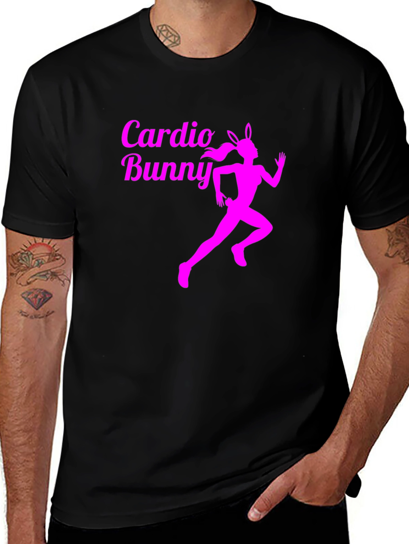 Cardio Bunny Graphic T-Shirt