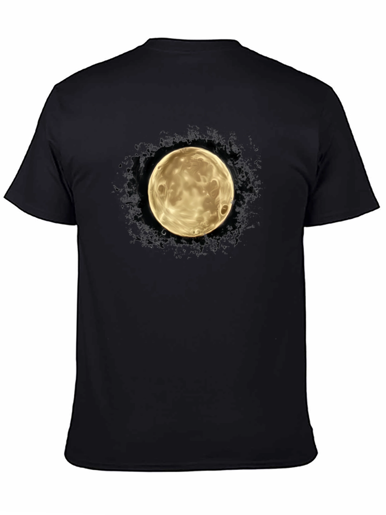 Lunar Graphic Tee - Mens Black Cotton T-Shirt
