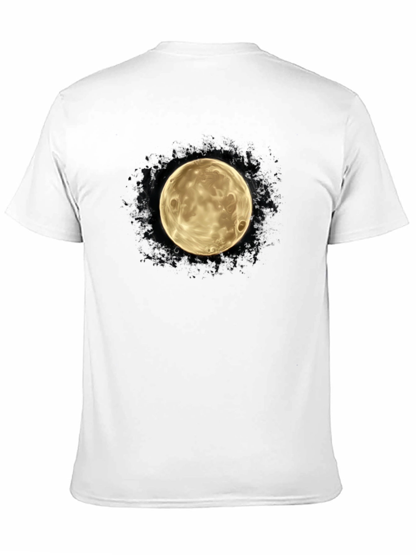 Lunar Graphic Tee - Mens Black Cotton T-Shirt