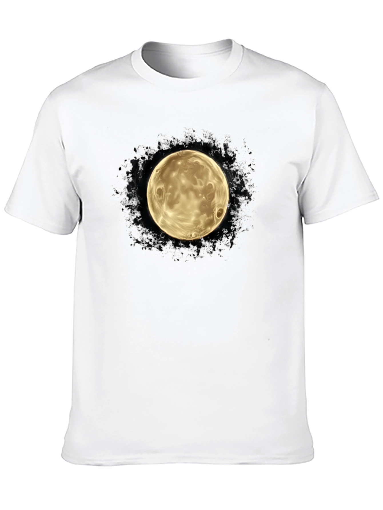 Lunar Graphic Tee - Mens Black Cotton T-Shirt