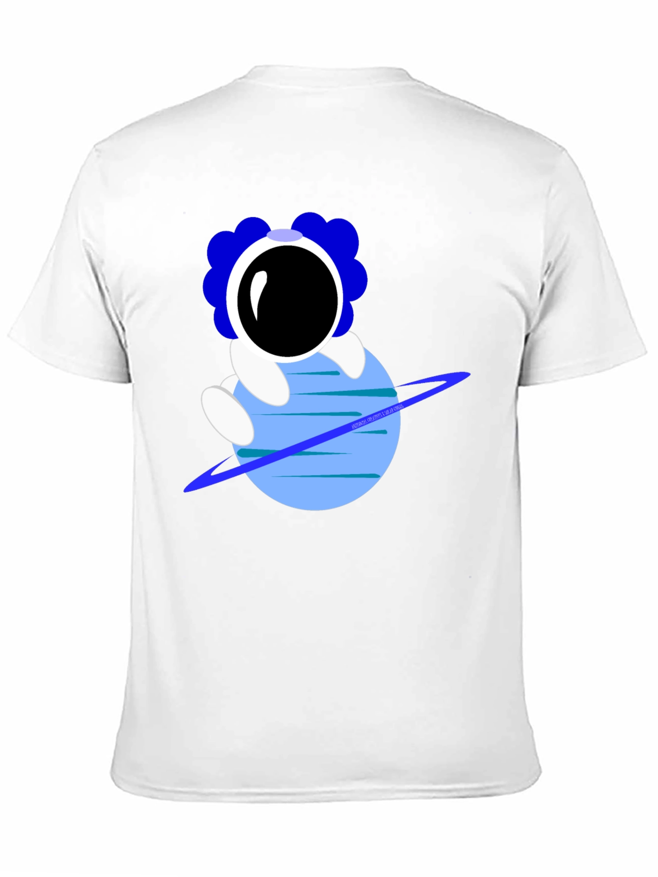 Astronaut on Planet Graphic T-Shirt