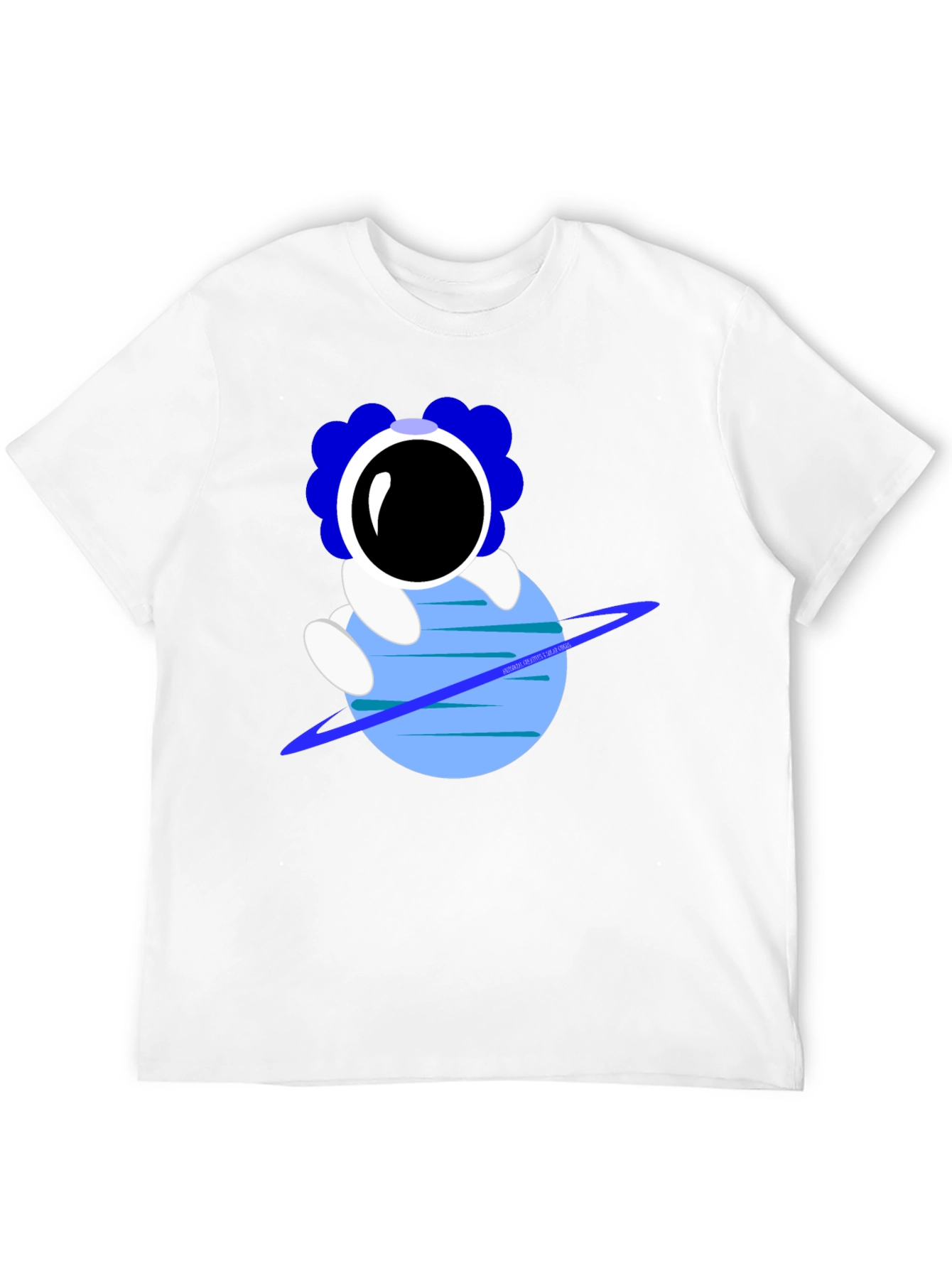 Astronaut on Planet Graphic T-Shirt
