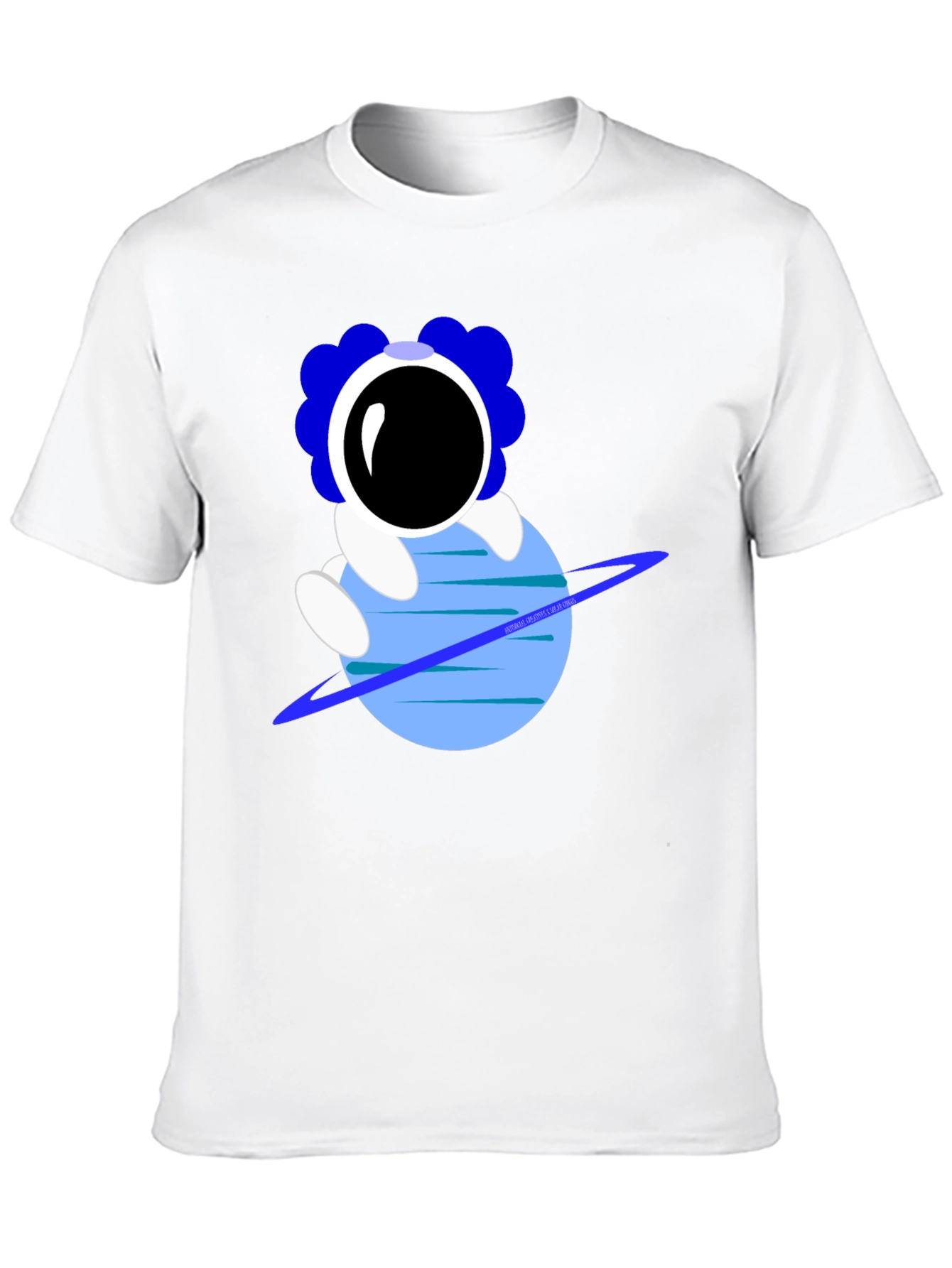 Astronaut on Planet Graphic T-Shirt