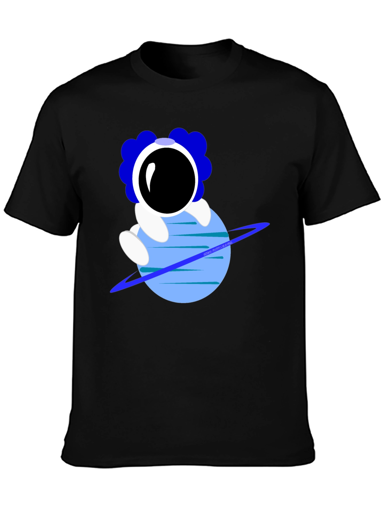 Astronaut on Planet Graphic T-Shirt