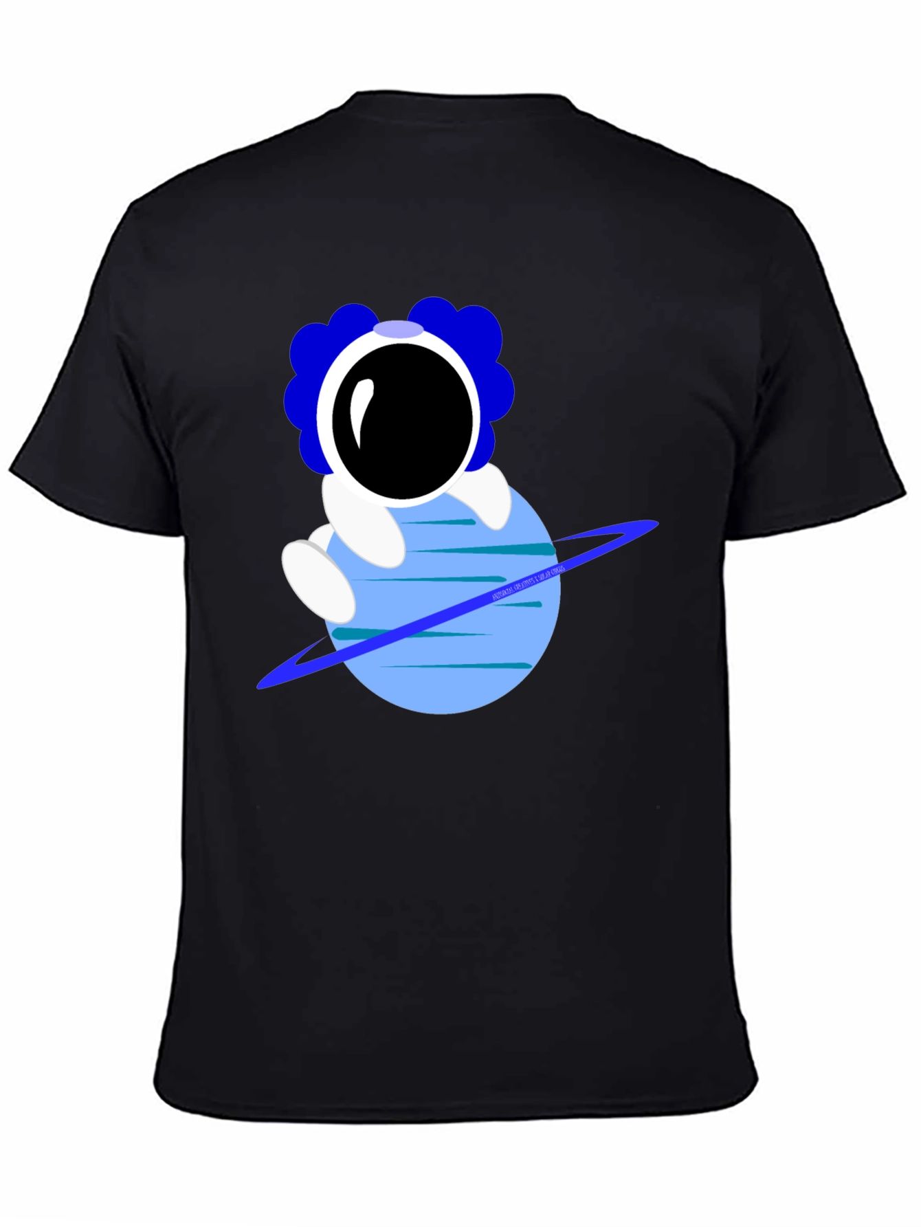 Astronaut on Planet Graphic T-Shirt