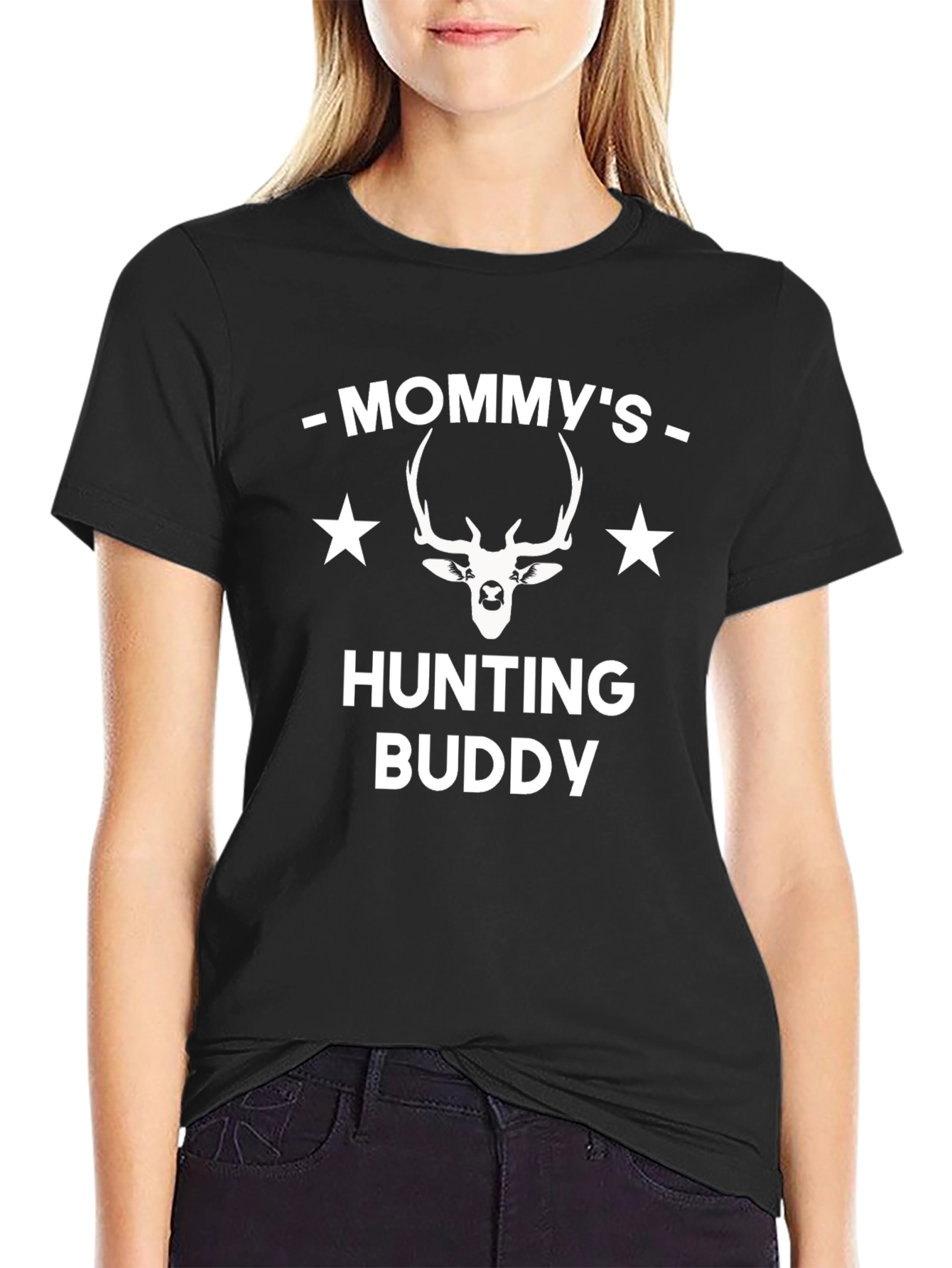 Mommys Hunting Buddy Graphic Tee