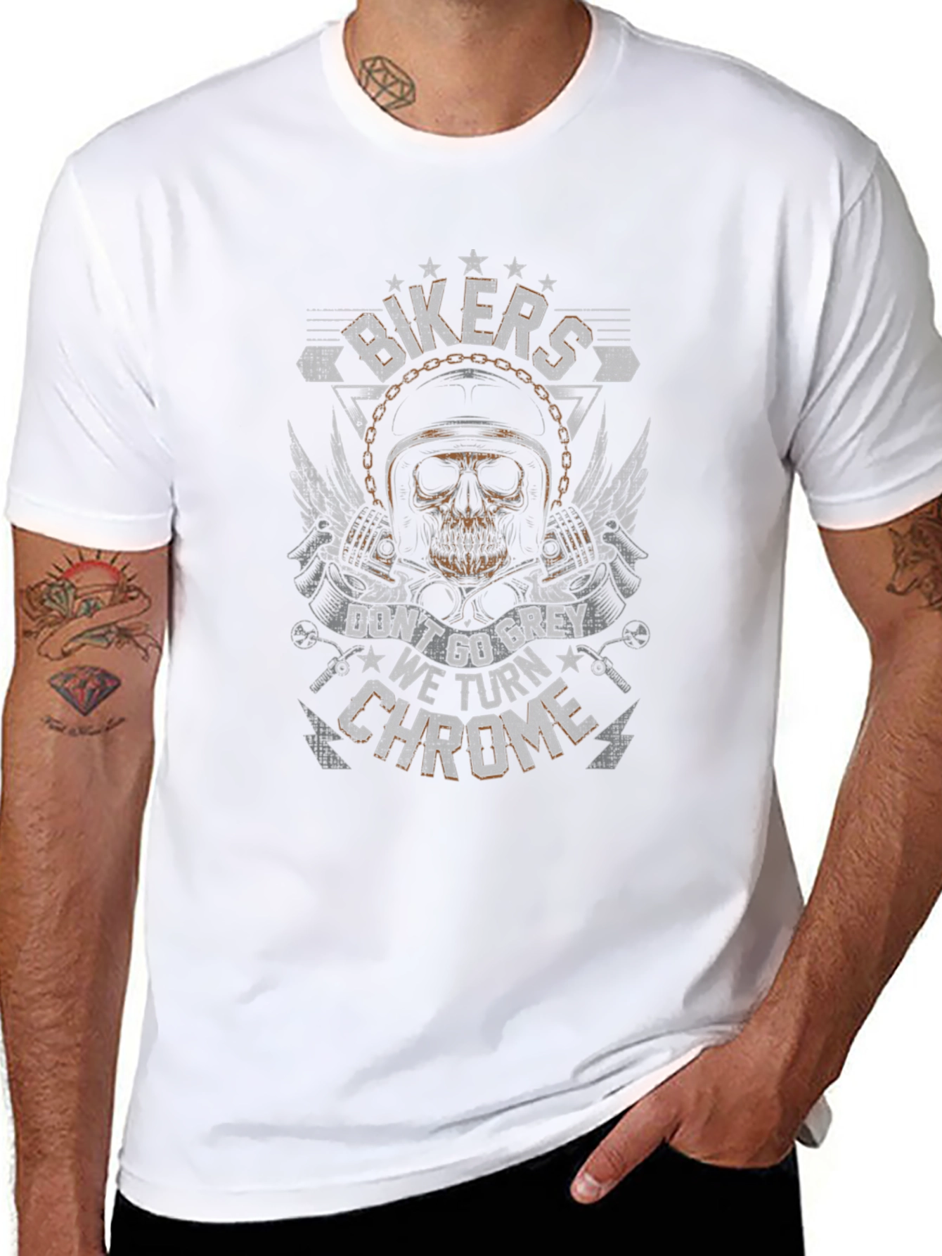 Bikers Chrome T-Shirt: Ride in Style!